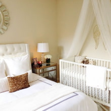 Chambre avec lit bébé : design, idées d'aménagement, zonage, éclairage-1