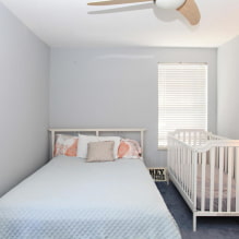 Dormitor cu un pătuț: design, idei de planificare, zonare, iluminat-6