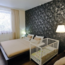 Dormitor cu un pătuț: design, idei de planificare, zonare, iluminat-8