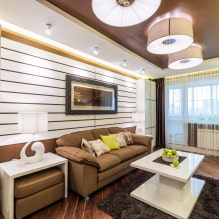 Brun sofa i interiøret: typer, design, polstringsmaterialer, nuancer, kombinationer-5