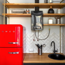 Šerno plytelės ant virtuvės prijuostės: tipai, spalvos, dizainas, piešiniai, nuotraukos interjere-0