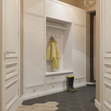 Συνδυασμός πλακιδίων και ελασμάτων στο πάτωμα: ιδέες σχεδιασμού για το διάδρομο και την κουζίνα-3