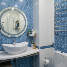 Kylpyhuoneen laatat: vinkkejä valintaan, tyypit, muodot, värit, muotoilu, koristelupaikat-0