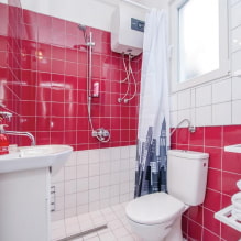 Gạch lát nền phòng tắm: mẹo chọn, loại, hình dạng, màu sắc, thiết kế, vị trí hoàn thiện-2