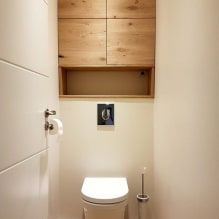Armoire dans les toilettes: design, types, options d'emplacement, photo à l'intérieur-0