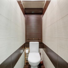 Garderobe på toilettet: design, typer, placeringsmuligheder, foto i interiøret-1