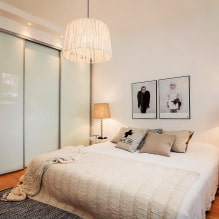 Glidende garderobe i soveværelset: design, udfyldningsmuligheder, farver, former, placering i rummet-0