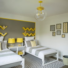 Рафтове над леглото: дизайн, цвят, видове, материали, опции за подреждане-7