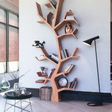 Librerie e scaffali: tipi, materiali, colore, disposizione nella stanza, design-0