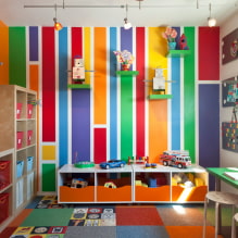 Scaffali nella stanza dei bambini: tipi, materiali, design, colori, opzioni per il riempimento e posizione-1