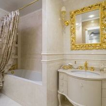 חדר אמבטיה בסגנון קלאסי: מבחר גימורים, ריהוט, גופי אינסטלציה, תפאורה, תאורה -5