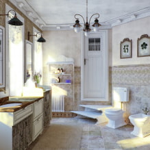 Provence-1 tarzında banyo tasarımı
