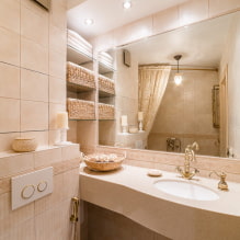 Vonios kambario dizainas pagal Provence-2 stilių