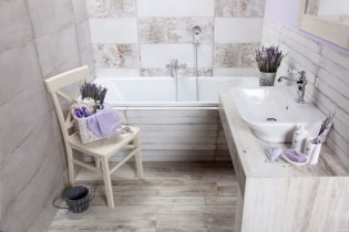 Provence-tyylinen kylpyhuone