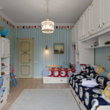 Barnrum för två pojkar: zonindelning, layout, design, dekor, möbler-2