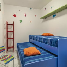 Chambre d'enfant pour deux garçons : zonage, aménagement, design, décoration, mobilier-4