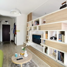 Apartament 40 mp m. - idei moderne de design, zonare, fotografii în interior-8