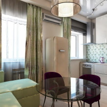 Appartamento di design 36 mq. m. - zonizzazione, idee di sistemazione, foto all'interno-3