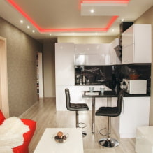 Appartement design 36 m². m. - zonage, idées d'aménagement, photos à l'intérieur-8