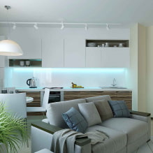 Design appartamento 35 mq. m. - foto, zonizzazione, idee di interior design-2