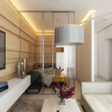 Appartement ontwerp 35 m² m. - foto, zonering, ideeën voor interieurontwerp-5