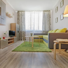 Appartement ontwerp 35 m² m. - foto, zonering, interieurideeën-7