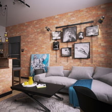 Návrh bytu 38 štvorcových. m. - interiérové ​​fotografie, zónovanie, nápady na usporiadanie-2