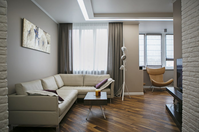 Appartamento di design 70 mq. m. - idee di sistemazione, foto all'interno delle stanze