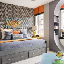 Nội thất phòng dành cho một cậu bé tuổi teen: phân vùng, lựa chọn màu sắc, phong cách, đồ nội thất và trang trí-0
