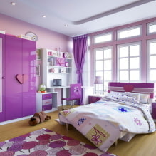 Chambre d'enfant lilas et violet: caractéristiques et astuces de conception-8