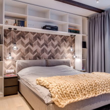 Disseny de dormitori 14 m² m. - dissenys, disposició de mobles, idees d'arranjament, estils-2