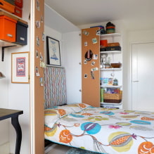Diseño de dormitorio de 14 m2. m. - diseños, arreglo de muebles, ideas de arreglo, estilos-8