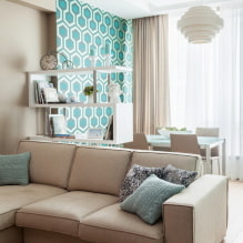Stue i beige toner: valg av overflater, møbler, tekstiler, kombinasjoner og stiler-3