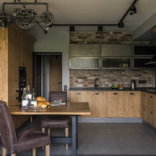 Sådan dekorerer du et køkken i loft-stil - en detaljeret designguide-7