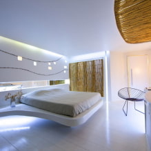Hightech slaapkamer: ontwerpkenmerken, foto in het interieur-5