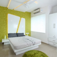غرفة نوم عالية التقنية: ميزات التصميم ، الصورة في الداخل 6
