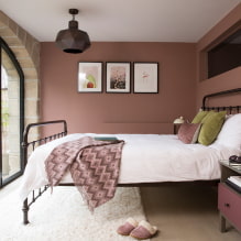 Růžová ložnice: designové prvky, krásné kombinace, skutečné fotografie-0