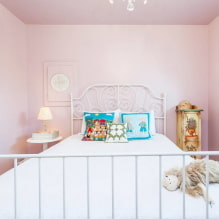Růžová ložnice: designové prvky, krásné kombinace, skutečné fotografie-1