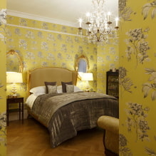 Keltainen makuuhuone: suunnitteluominaisuudet, yhdistelmät muiden värien kanssa-7