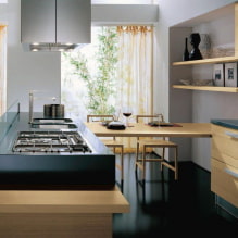 Кухни в стил Арт Нуво: дизайнерски характеристики, облицовки и мебели-4