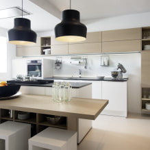 Mūsdienu virtuves: dizaina iezīmes, apdare un mēbeles-5