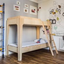 Phòng trẻ em cho hai đứa trẻ: ví dụ về sửa chữa, khoanh vùng, ảnh trong nội thất-0