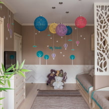 Habitació infantil per a dos nens: exemples de reparació, zonificació, fotos a l'interior-1