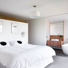 Bany al dormitori: avantatges i desavantatges, foto a l'interior-1