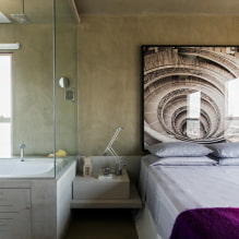 Bilik mandi di bilik tidur: kebaikan dan keburukan, foto di pedalaman-7