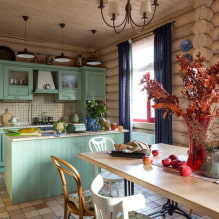 Návrh kombinované kuchyně s jídelnou a obývacím pokojem: nejlepší nápady a fotografie-3