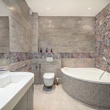 Bồn tắm góc trong nội thất: ưu và nhược điểm, ví dụ thiết kế-3