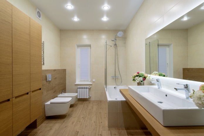 Il·luminació al bany: consells per triar, ubicació, idees de disseny