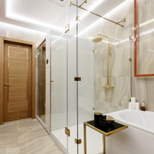 Apgaismojums vannas istabā: padomi izvēlei, atrašanās vieta, dizaina idejas-1