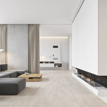Stue i stil med minimalisme: designtip, fotos i interiøret-8